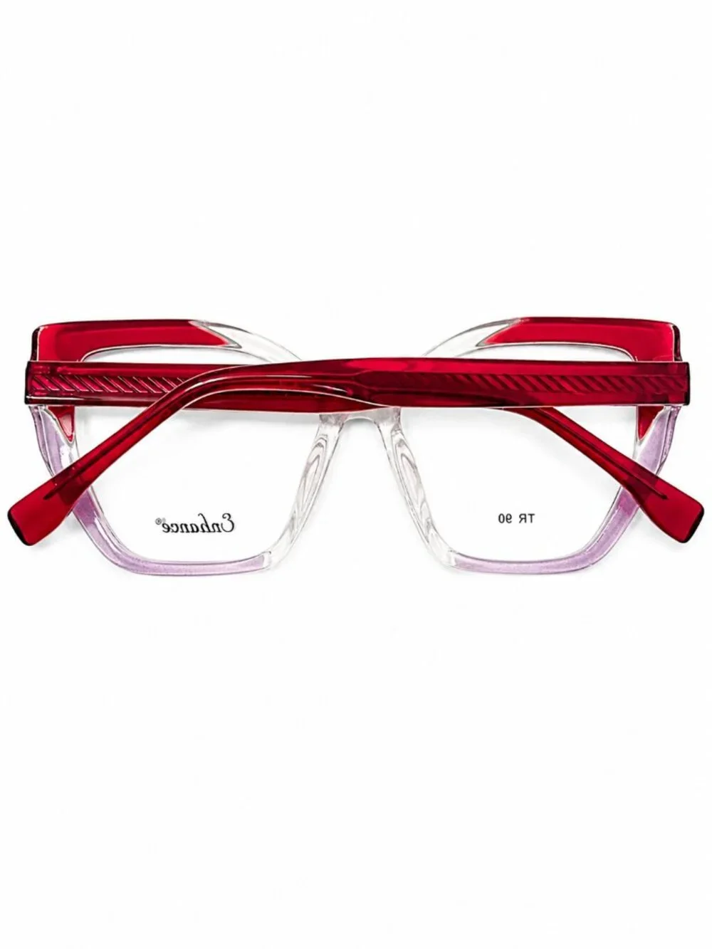 Enhance EN4488 Red Crystal 54-17-150 Eyeglass Frames